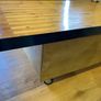 Bespoke Bowling Alley Coffee Table Reclaimed Wood, Art Drawers, Hidden Safe Image 4