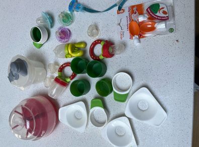 clevamama products /food pouches/food feeders / measuring powders
