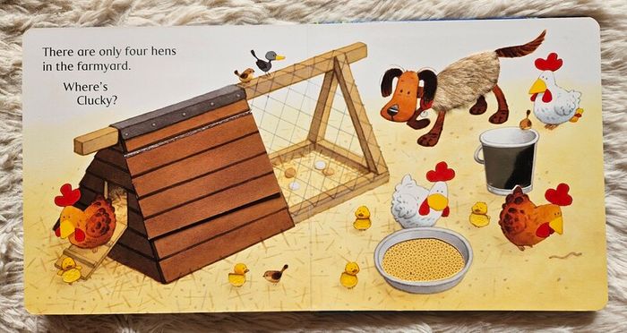 Usborne Touchy-Feely Farmyard Tales - Animal Hide-and-Seek