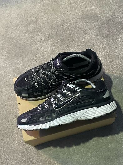 Black and white Nike p6000s