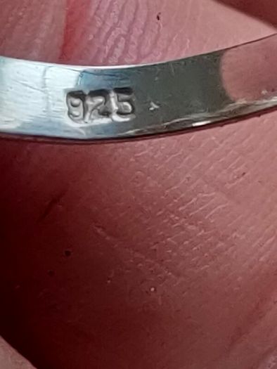 Sterling Silver Rub over CZ Solitaire ring