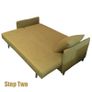 3 Seats Sofa Bed in Colour Green Image 4