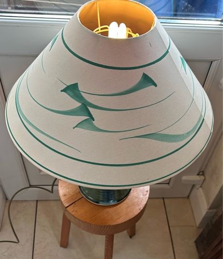 Studio Pottery Lamp and shade/ Stoneware Jackson