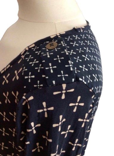 Next Ladies Navy blue and cream top size 22 includes post