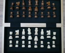 Vintage Jaques London Wooden  Chess Set - 12"