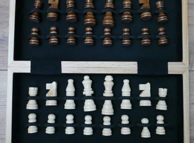 Vintage Jaques London Wooden  Chess Set - 12"