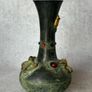 Two Chinese Dragon Vases  - Patinated Bronze, Signed Image 3