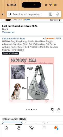 Dog Sling