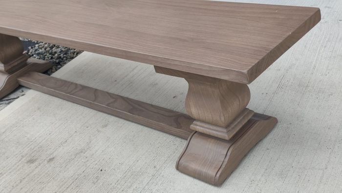 Dining Bench 200cm Vintage Ash Monastery