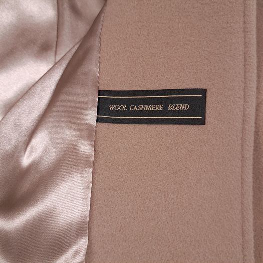 Precis Brown Tan Camel Faux Fur Collar Wool Cashmere Coat 14UK/42EU