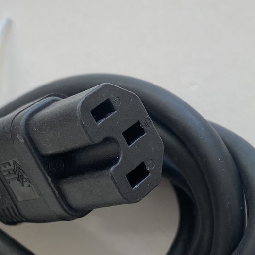 Server Power Cable, C15, IEC to UK Plug | Black
