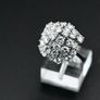 Vintage 1970s 4.1ct Diamond Cluster Ring Image 3