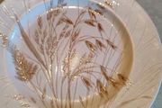 Wild Oats Brown Lovely Hanging Plate  Staffordshire Ironstone Made In England.