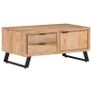 Coffee Table 90x50x40 cm Solid Acacia Wood with Live Edges Image 10