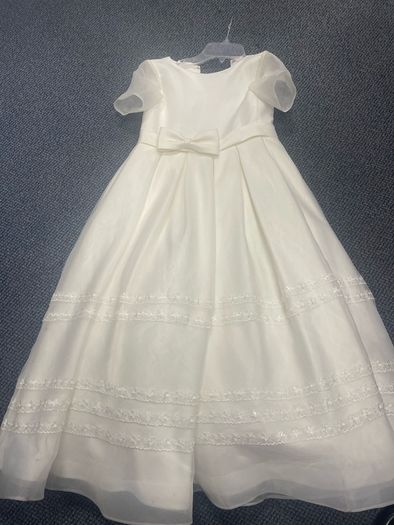 communion dress&hair piece