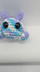crochet monster keyring