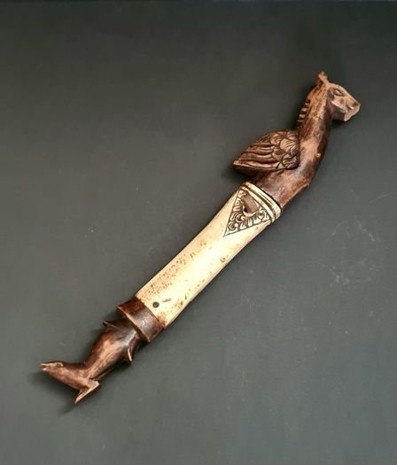Handcrafted Old Indonesian Ornament, Medicine Holder