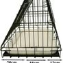 Deluxe Sloping Puppy Cage Medium 30 inch Black Folding Dog Crate with Non-Chew Metal Tray, Fleece and Slanted Front For Car (FREE POSTAGE) Image 3