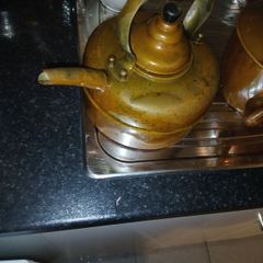 old coppper kettles