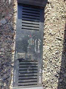 Falcon -12 professional power amp for repair or parts.