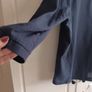Cotton Blouse in Navy Image 5