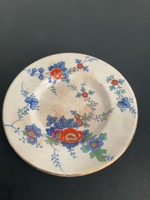 Rare 1916 Booths Flora Silicon China Plate  Saucer A1248