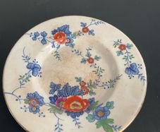 Rare 1916 Booths Flora Silicon China Plate  Saucer A1248