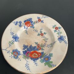 Rare 1916 Booths Flora Silicon China Plate  Saucer A1248