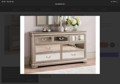 Large. irrored chest of drawers