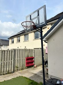 basketball pole back and ring