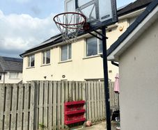 basketball pole back and ring