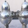 Antique Oxford Silver Plated Lead Salt and Pepper Shakers Image 4