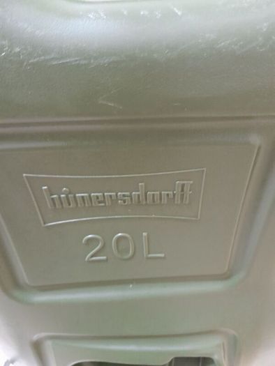fuel canister in olive green