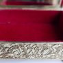 Vintage Silver Acanthus Leaf Ornated Embossed Design Cigarette/jewelry Box Image 8