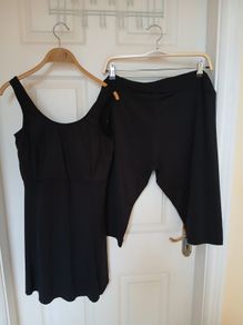 Muslim modest. 2 piece black swimsuit. Size 22