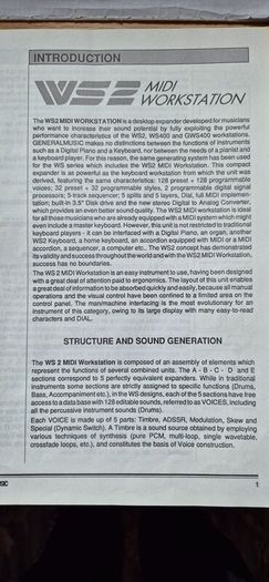 Music sequencer WS2 Midi GEM Workstation