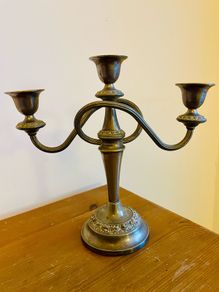 Vintage Silver Plated 3 Arm Candelabra IANTHE Ian Heath England Mid Century