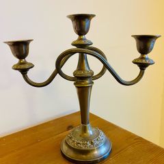 Vintage Silver Plated 3 Arm Candelabra IANTHE Ian Heath England Mid Century