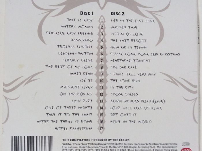 Eagles [2003] The Complete Greatest Hits [2xCD Digipack Album]