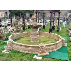 Limestone Cherub Fountain CH-NF582