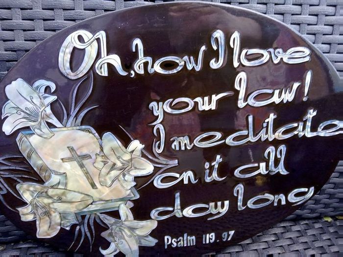 Lovely Plague for Home or to put on Grave