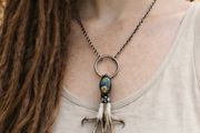 1 Talon Labradorite Talisman The Whisper of the Veiled Night