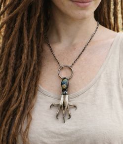 1 Talon Labradorite Talisman The Whisper of the Veiled Night