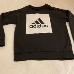 Gorgeous boys black Adidas sweater top 9 10
