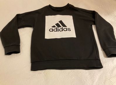 Gorgeous boys black Adidas sweater top 9 10