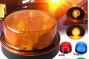 24V LED Auxiliary Lights for Vehicles, Featuring Circular Rotating Borders,