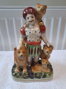 Vintage Lion Tamer figurine