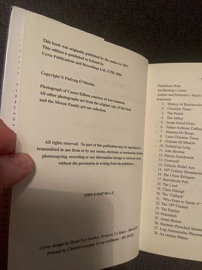 A short account of the history of Burrishoole Parish