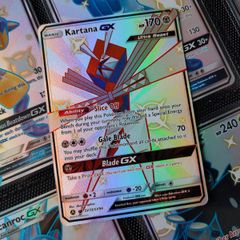 Kartana GX ! Full Art ! Shiny Ultra Rare ! from Hidden Fates Set ! 2019 ! Pokemon Card !