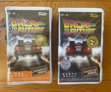 Back To The Future Funko Blockbuster Rewind X2. Doc and Marty. New and Unopened.